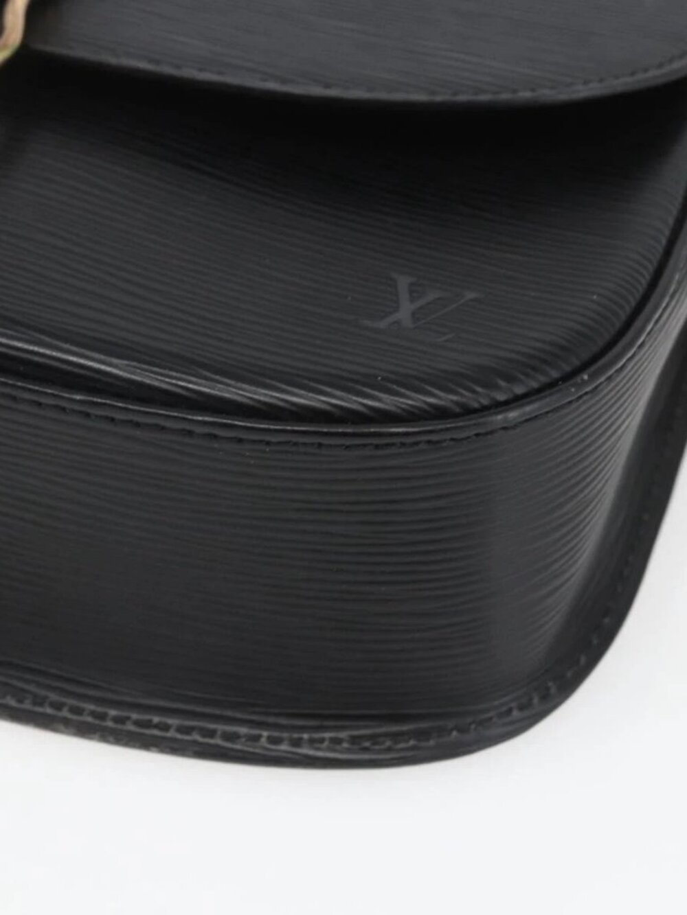 LOUIS VUITTON Epi Saint Cloud GM Shoulder Bag Black Noir - Picture 3 of 16